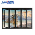 Bezramowe szkło laminowane 6063 T5 Aluminium Bifold Windows