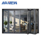 NAVIEW Accordion Style przesuwne szklane drzwi Siatka z włókna szklanego